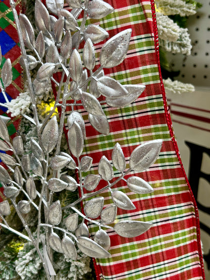 24 Inch Silver Mini Leaf Spray