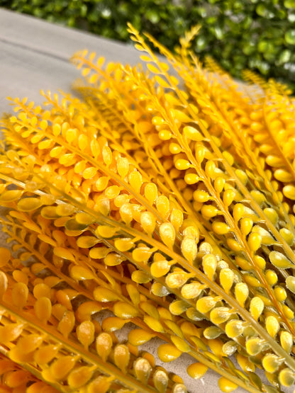 15 Inch Yellow Bead Grass Bush