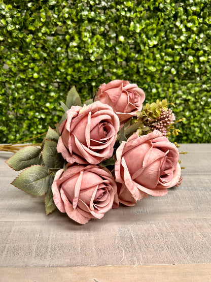 19 Inch Dusty Pink Rose Berry Bush