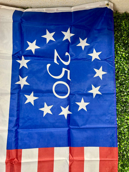3 Foot By 5 Foot Betsy Ross Style America's 250th Anniversary Flag