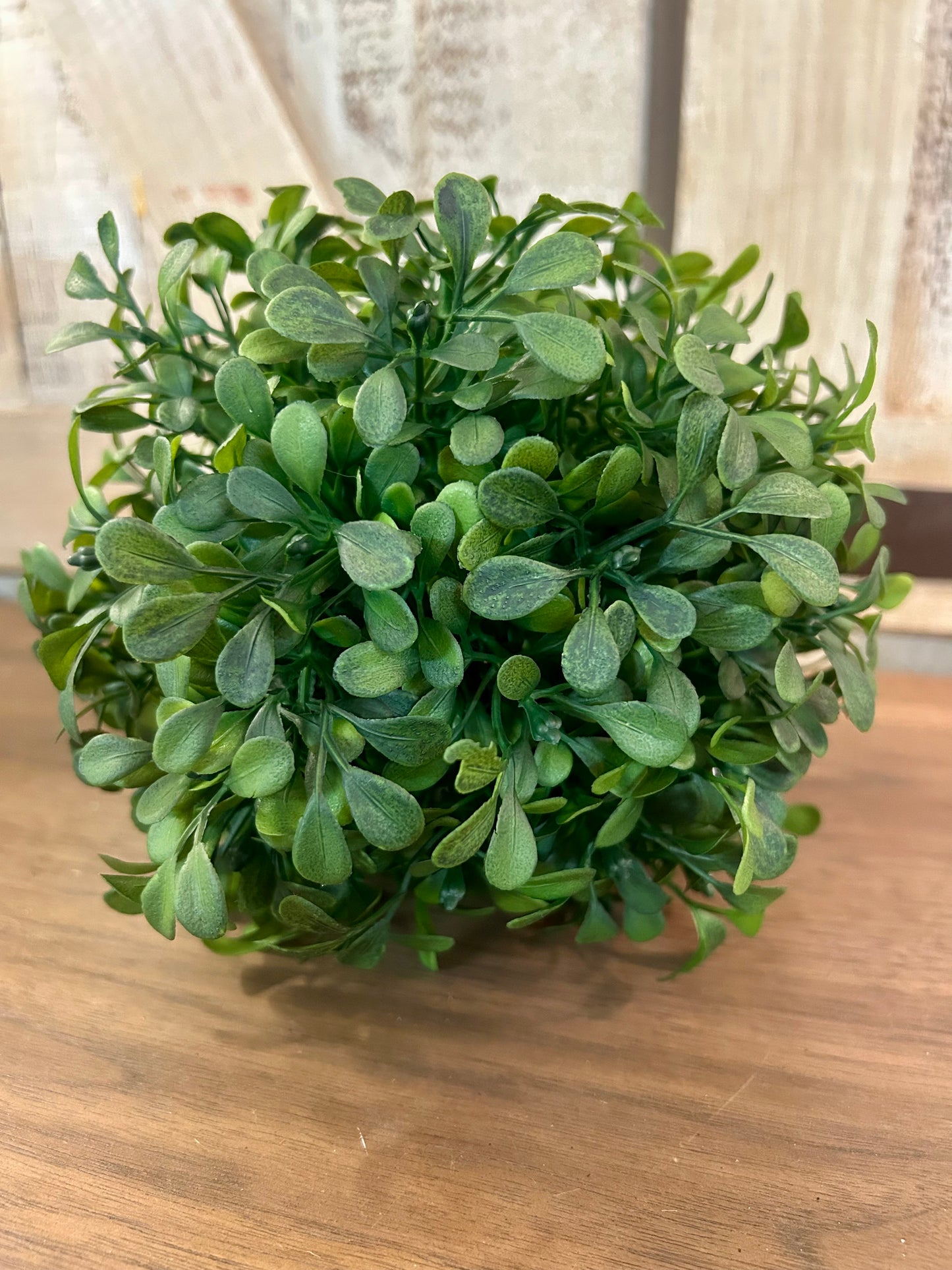 6 Inch Green Boxwood Kissing Ball