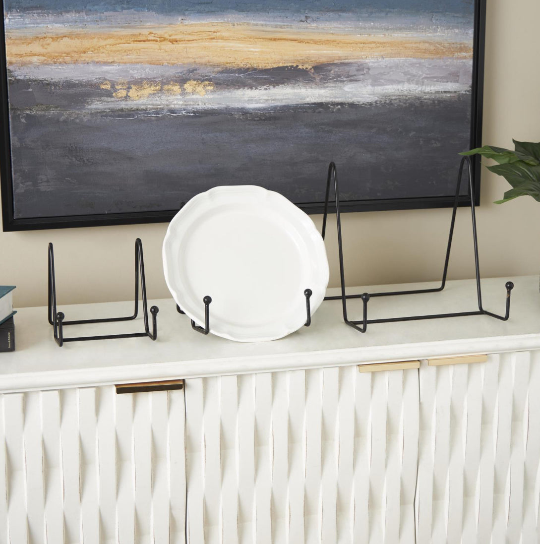 Black Metal Wide Triangle Display Easel Three Sizes