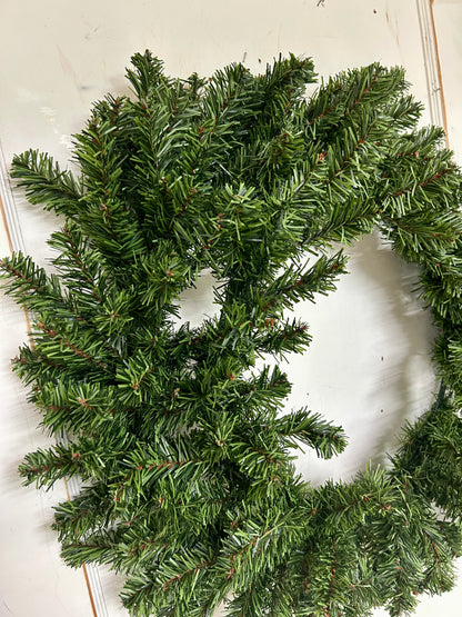 24 Inch Evergreen Canadian Pine Wreath