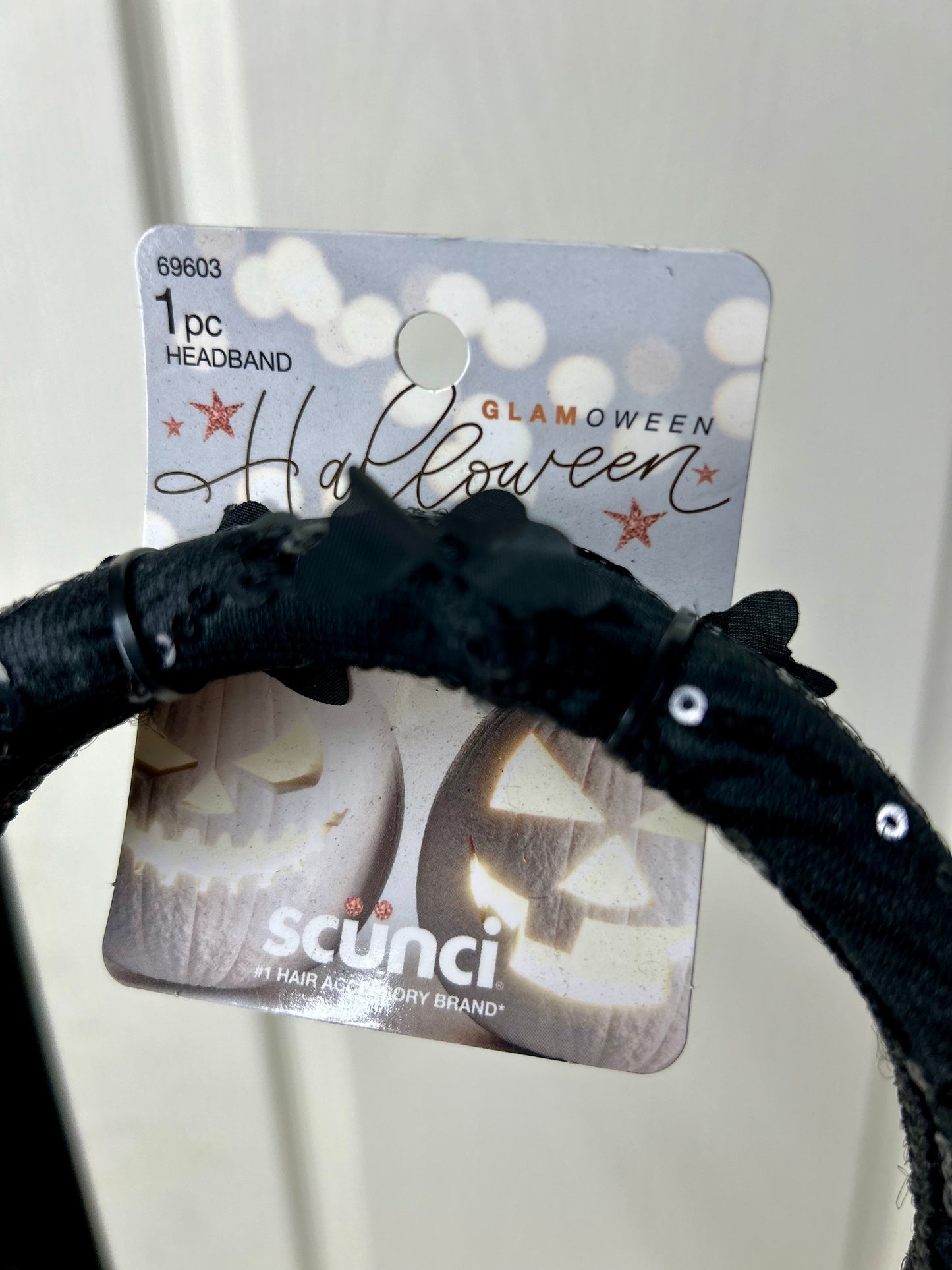 Scunci Glamoween Halloween Sequin Headband Butterflies