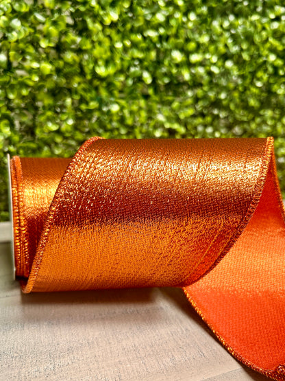 4 Inch By 10 Yard Copper Metallic Ribbon