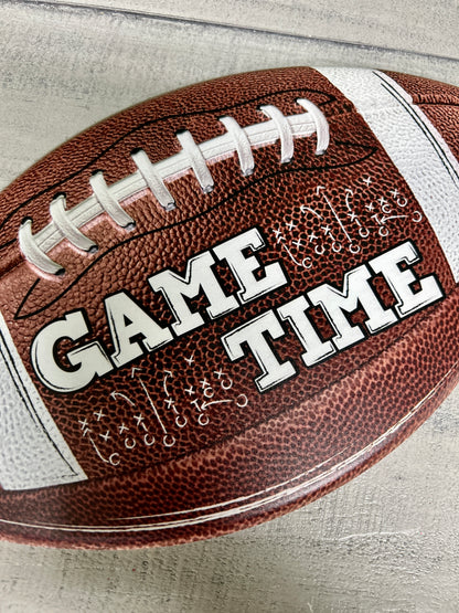 11 Inch Game Time Football Sign