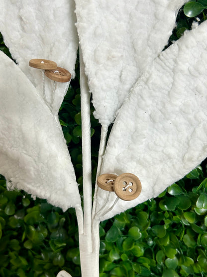 30 Inch Winter Chalet Leaf Spray With Buttons