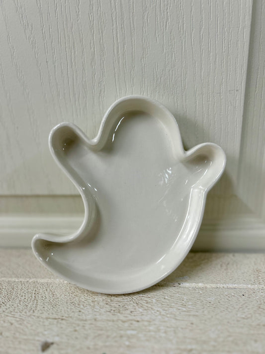 Halloween Ceramic Ghost Dish