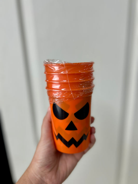 Halloween Party Cup Set Jack O Lantern
