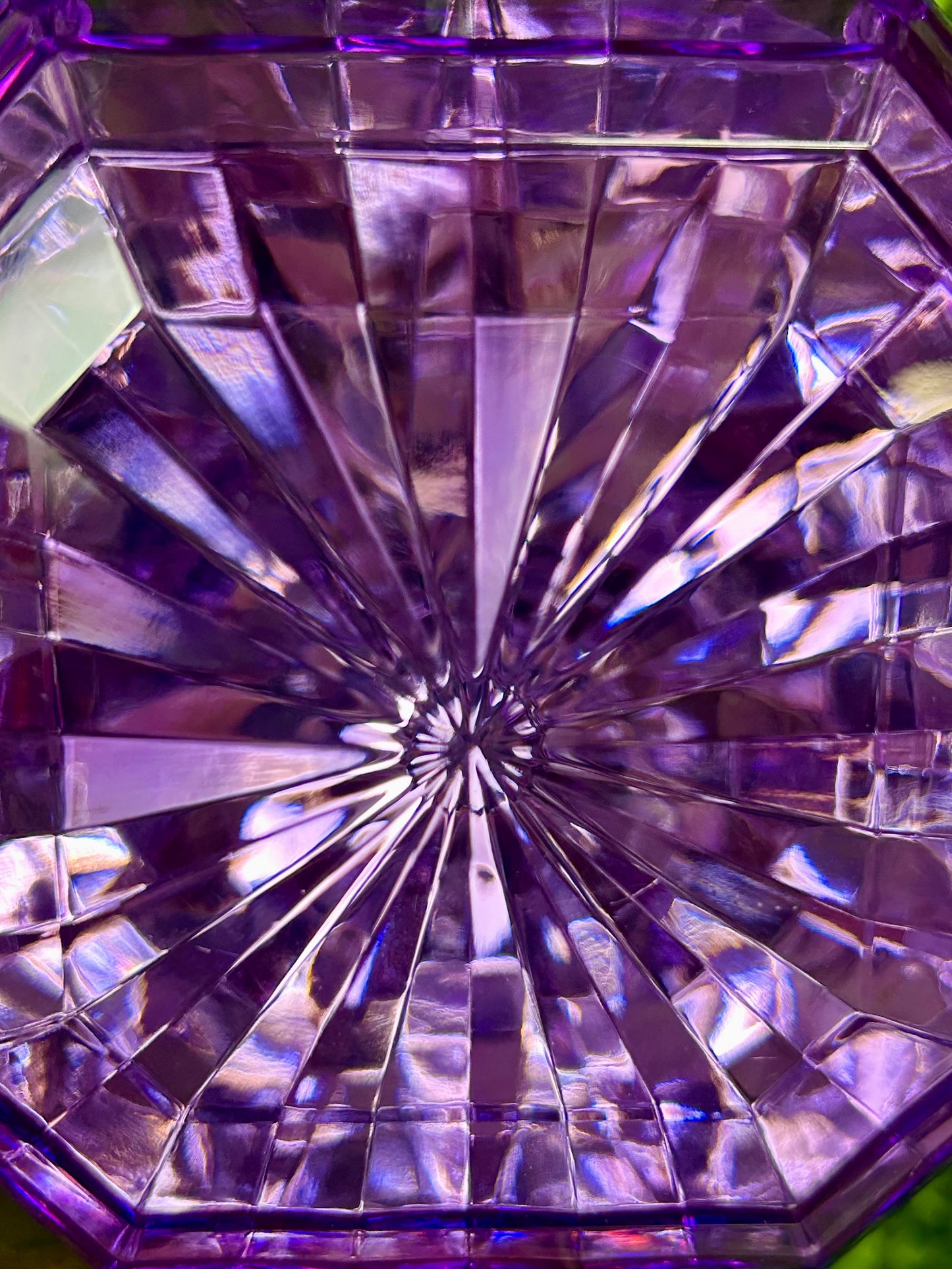 5 Inch Purple Acrylic Square Diamond Ornament