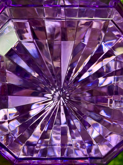 5 Inch Purple Acrylic Square Diamond Ornament