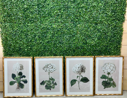 27.5 Inch Hydrangea In Gold Ornate Wood Frame Four Styles