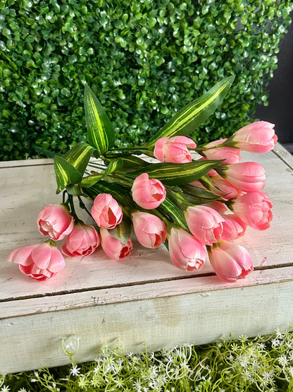 18.5 Inch Pink Crocus Bush