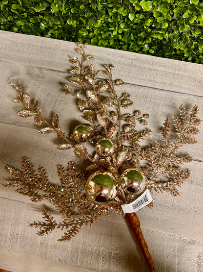18 Inch Champagne Ball Berry Spray