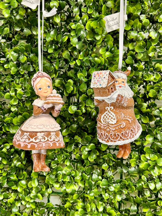 Mr & Mrs Santa Claus Gingerbread Two Styles