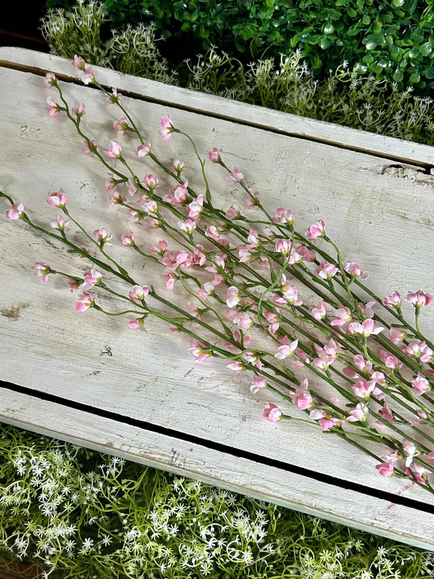 37.5 Inch Pink Blossom Bud Bush
