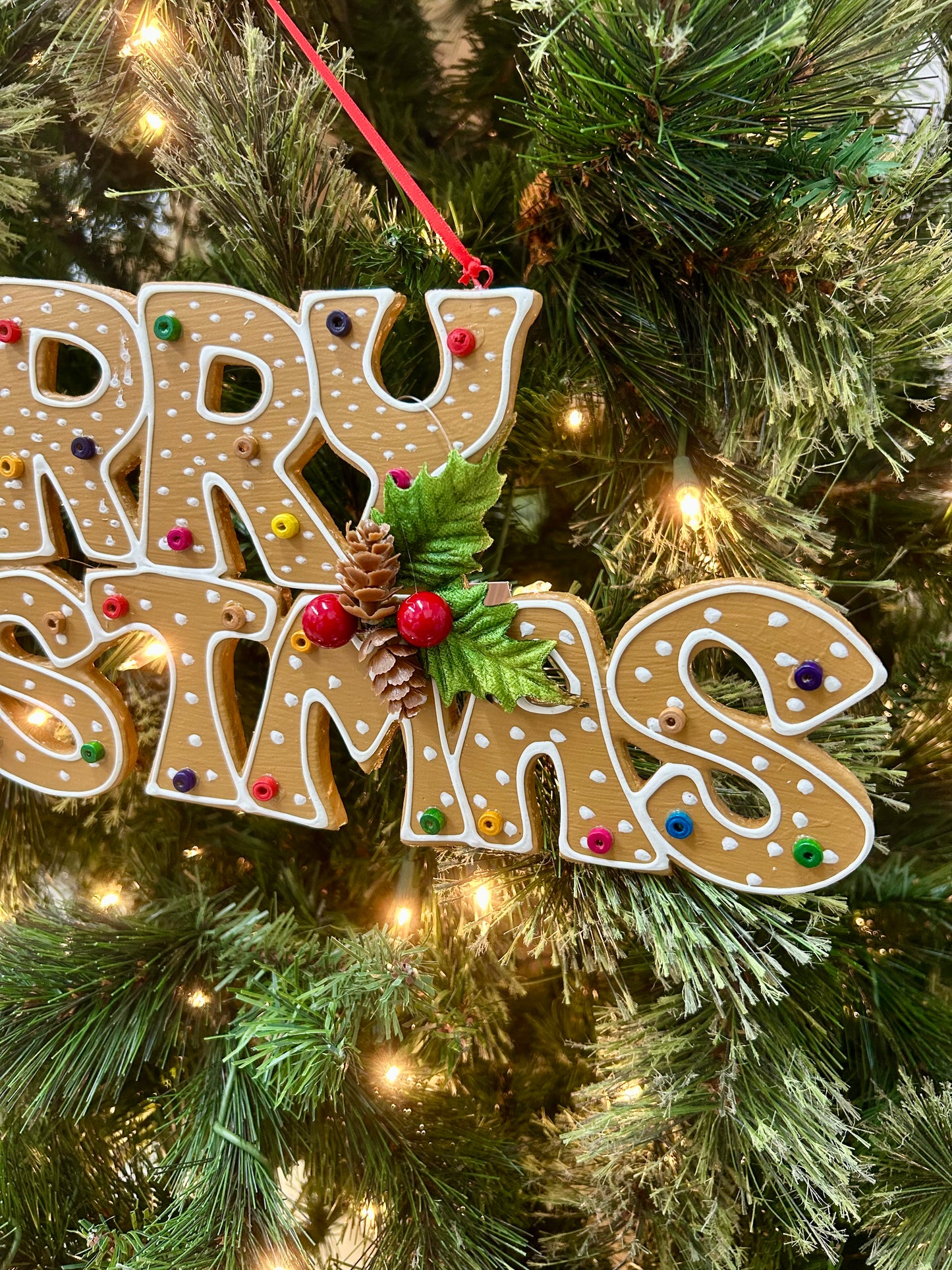 19 Inch Gingerbread Merry Christmas Banner