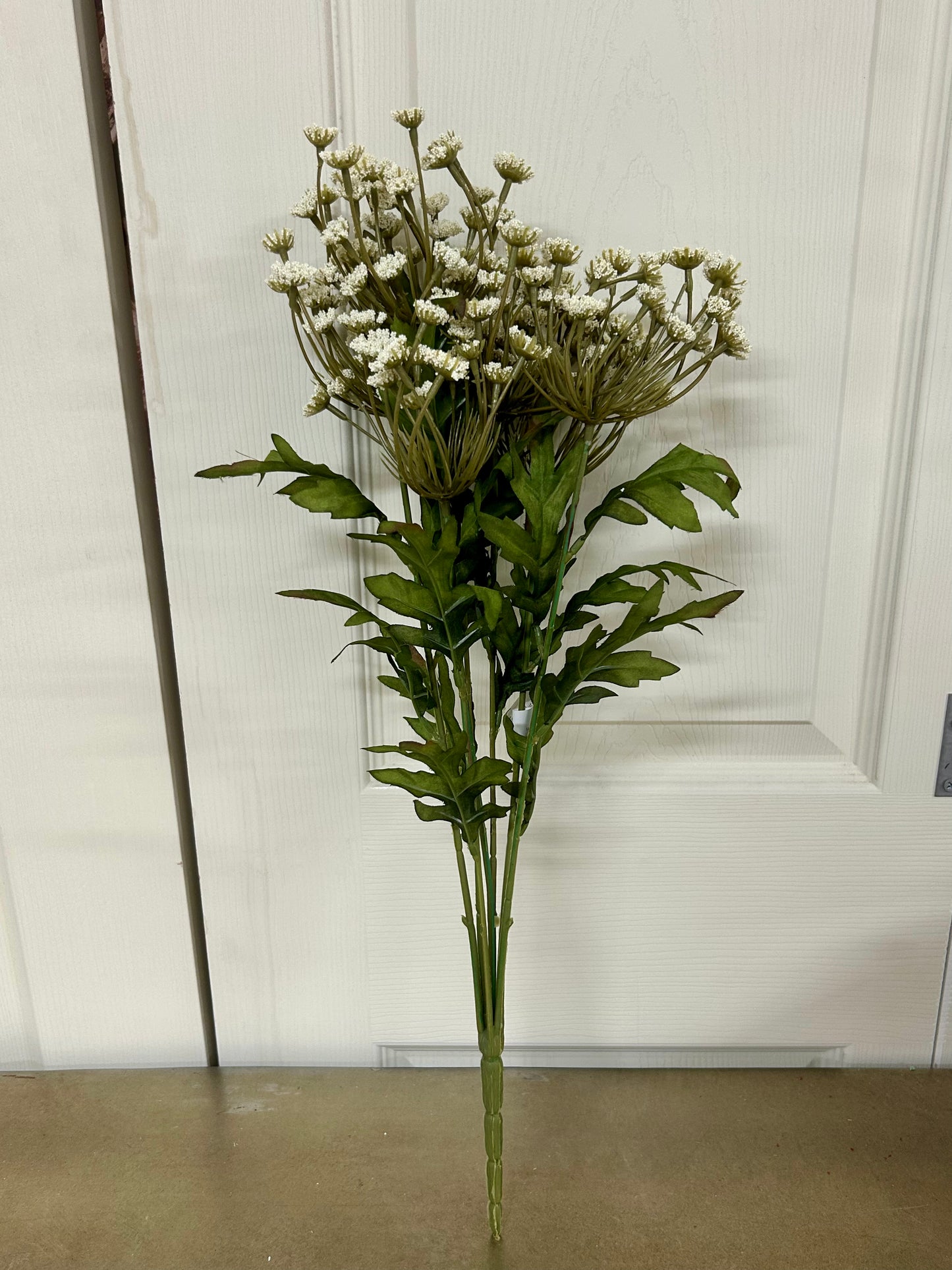 21 Inch Cream Queen Ann Lace Bush