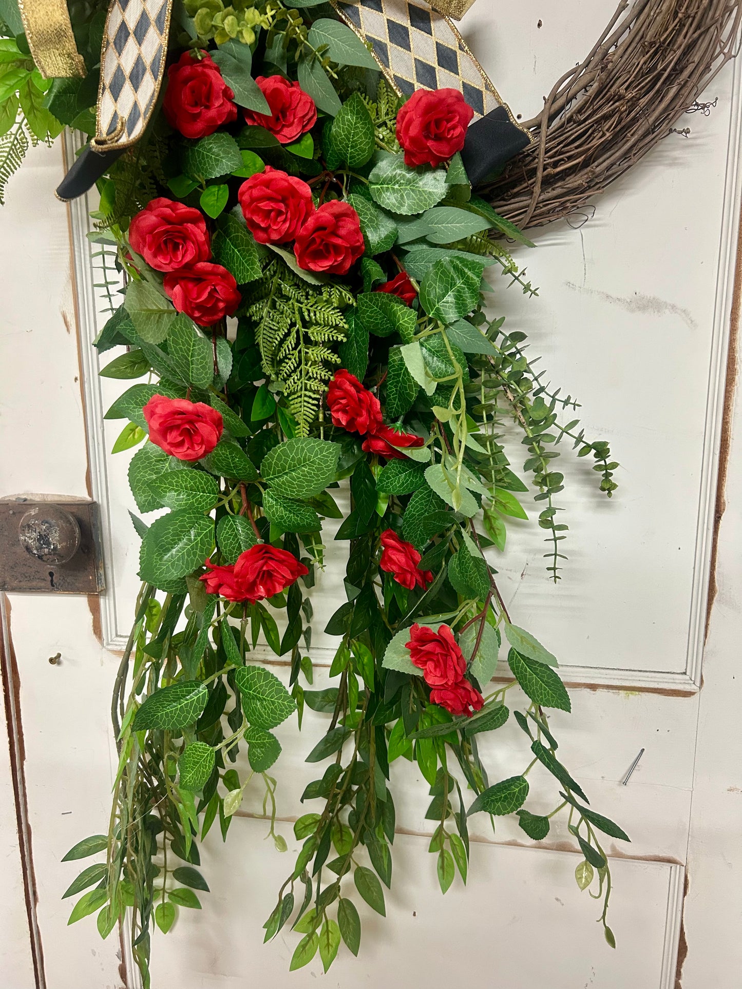 Rose And Greenery Wreath Created By Misty With Little Luxuries