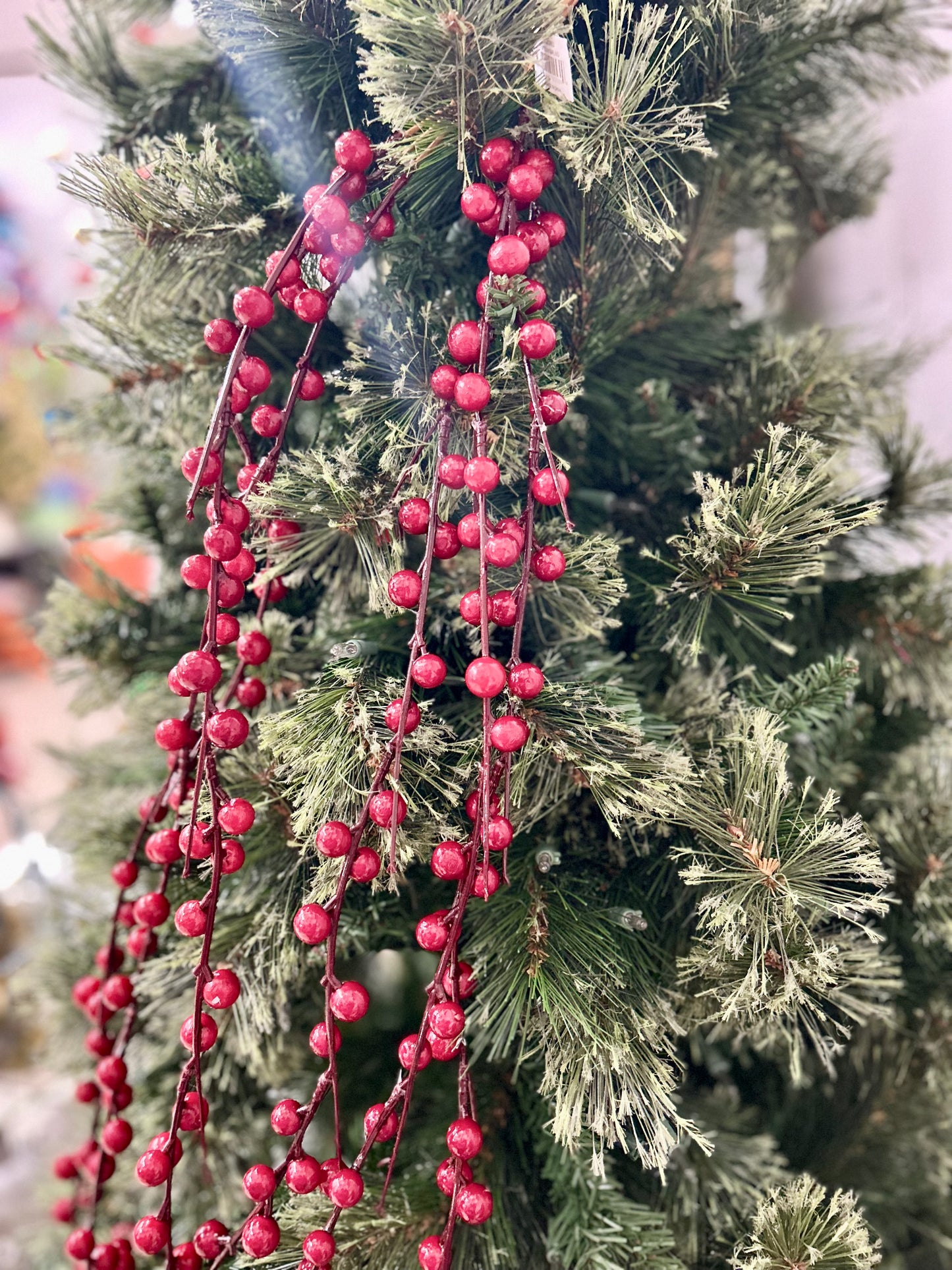 36 Inch Red Berry Garland
