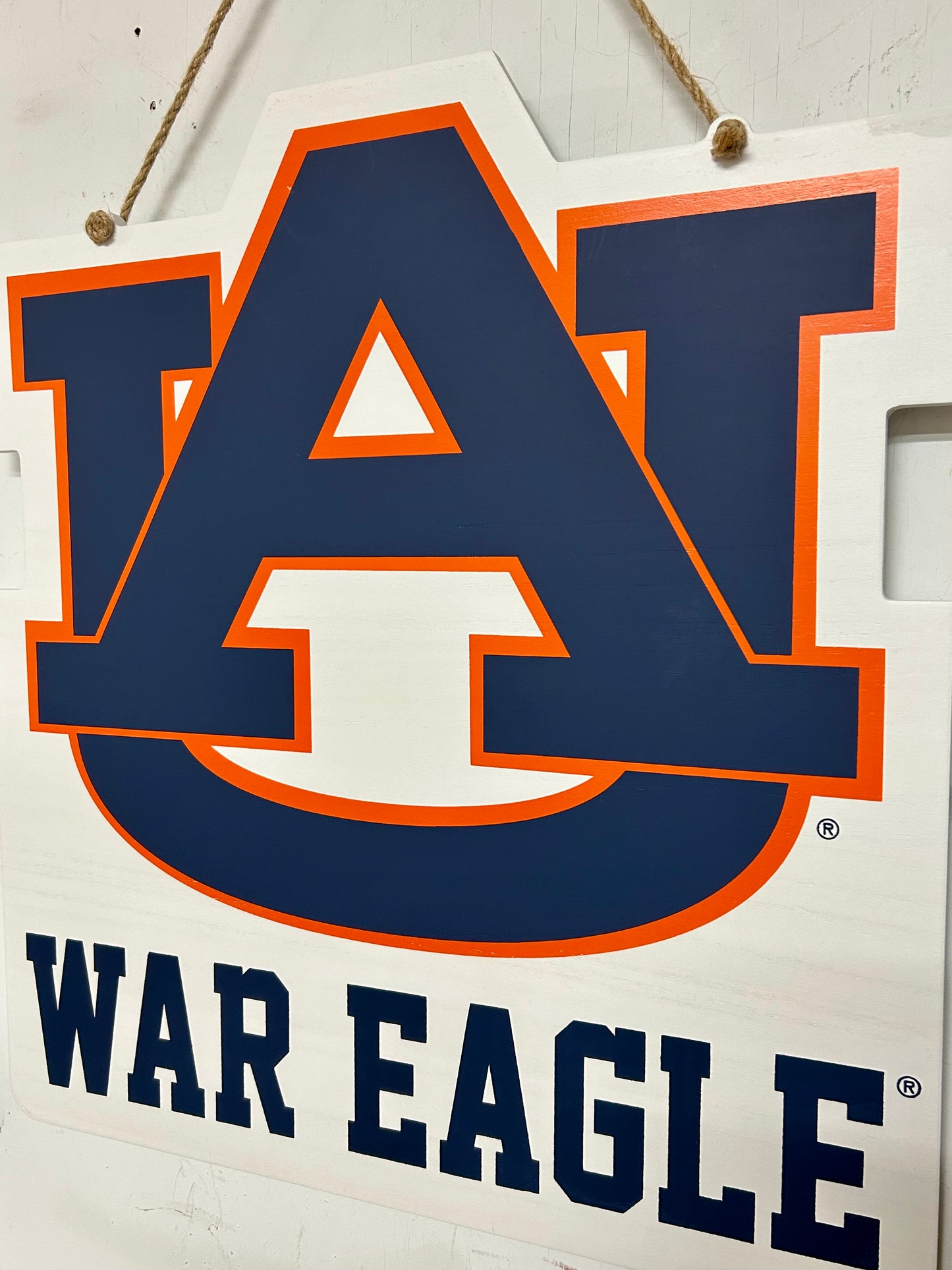 Auburn Logo Wooden Door Hanger