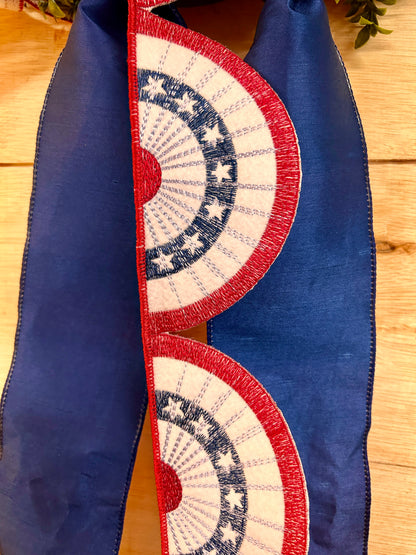 D. Stevens 4 Inch By 5 Yard Americana Bunting Felt Embroidered Garland
