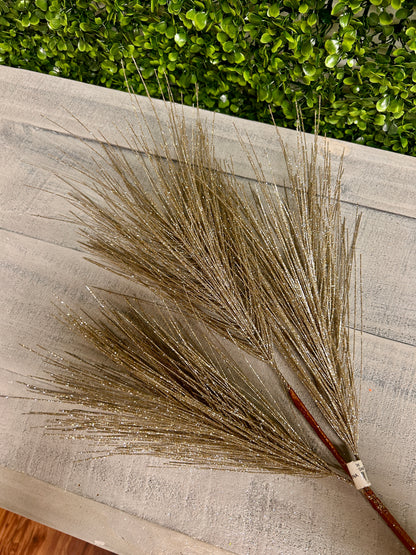 25 Inch Champagne Pine And Needle Branch