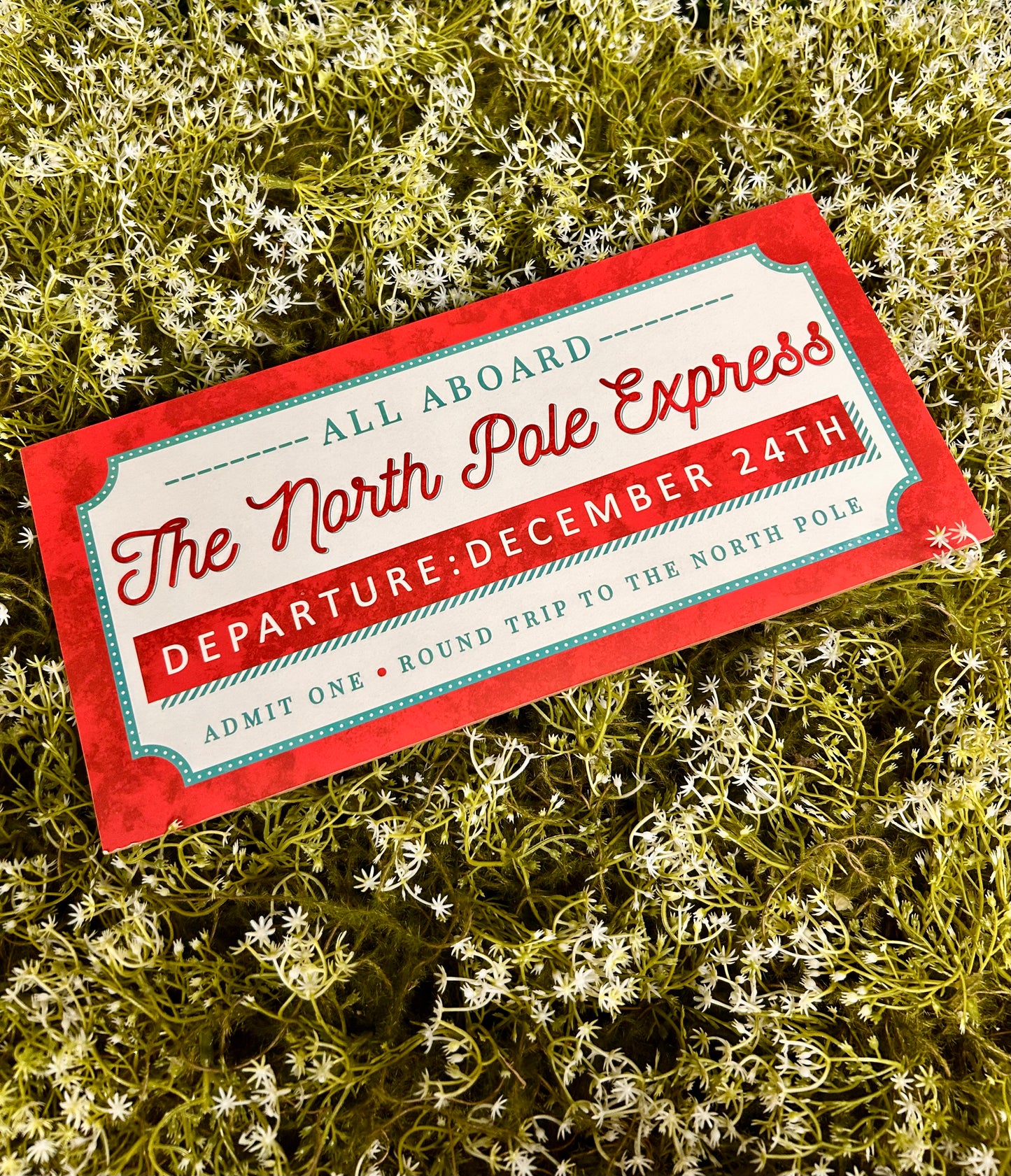 12.5 Inch The North Pole Express Wood Sign