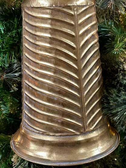 15 Inch Gold Metal Bell Ornament