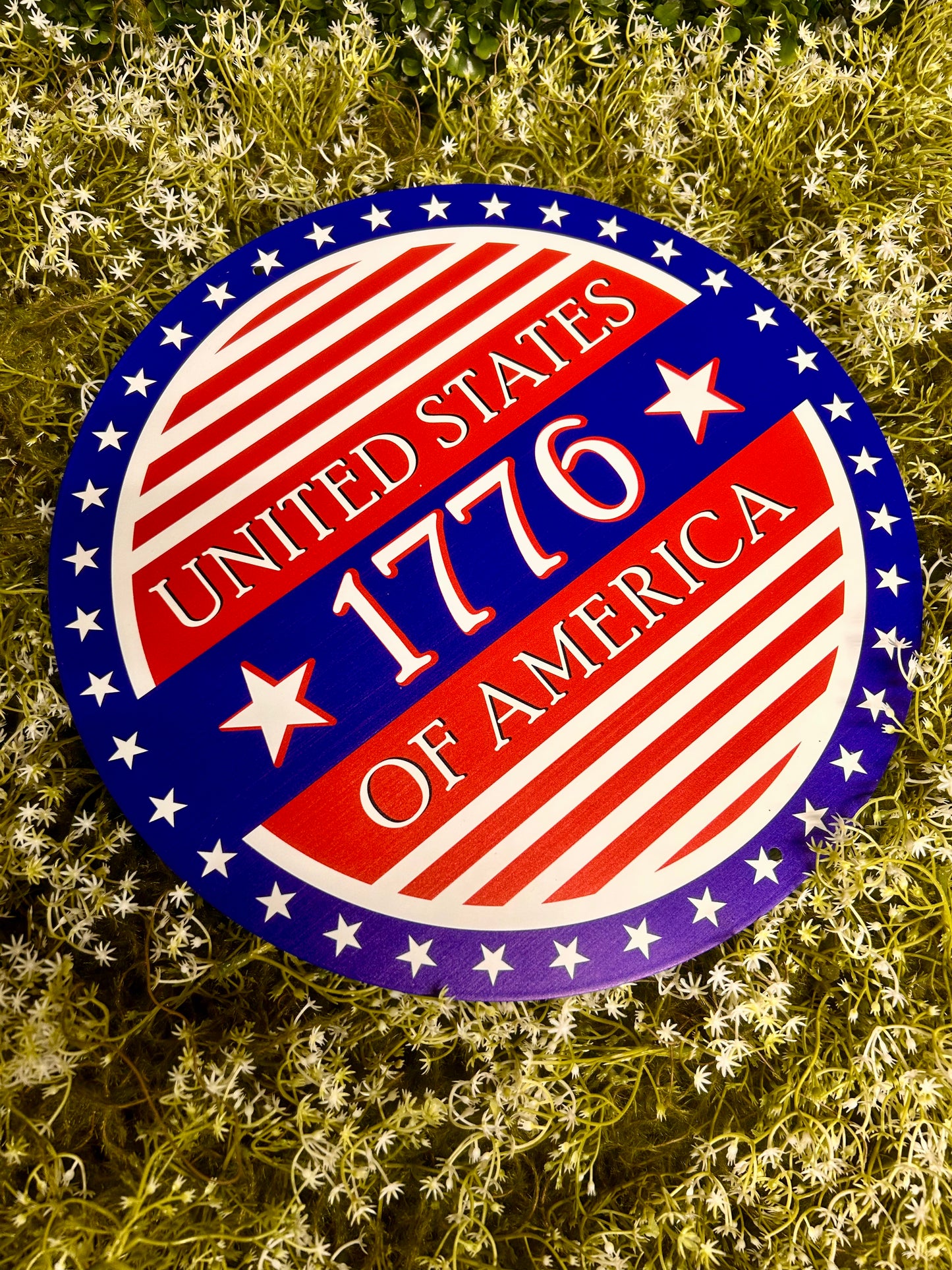 12 Inch United States 1776 Sign