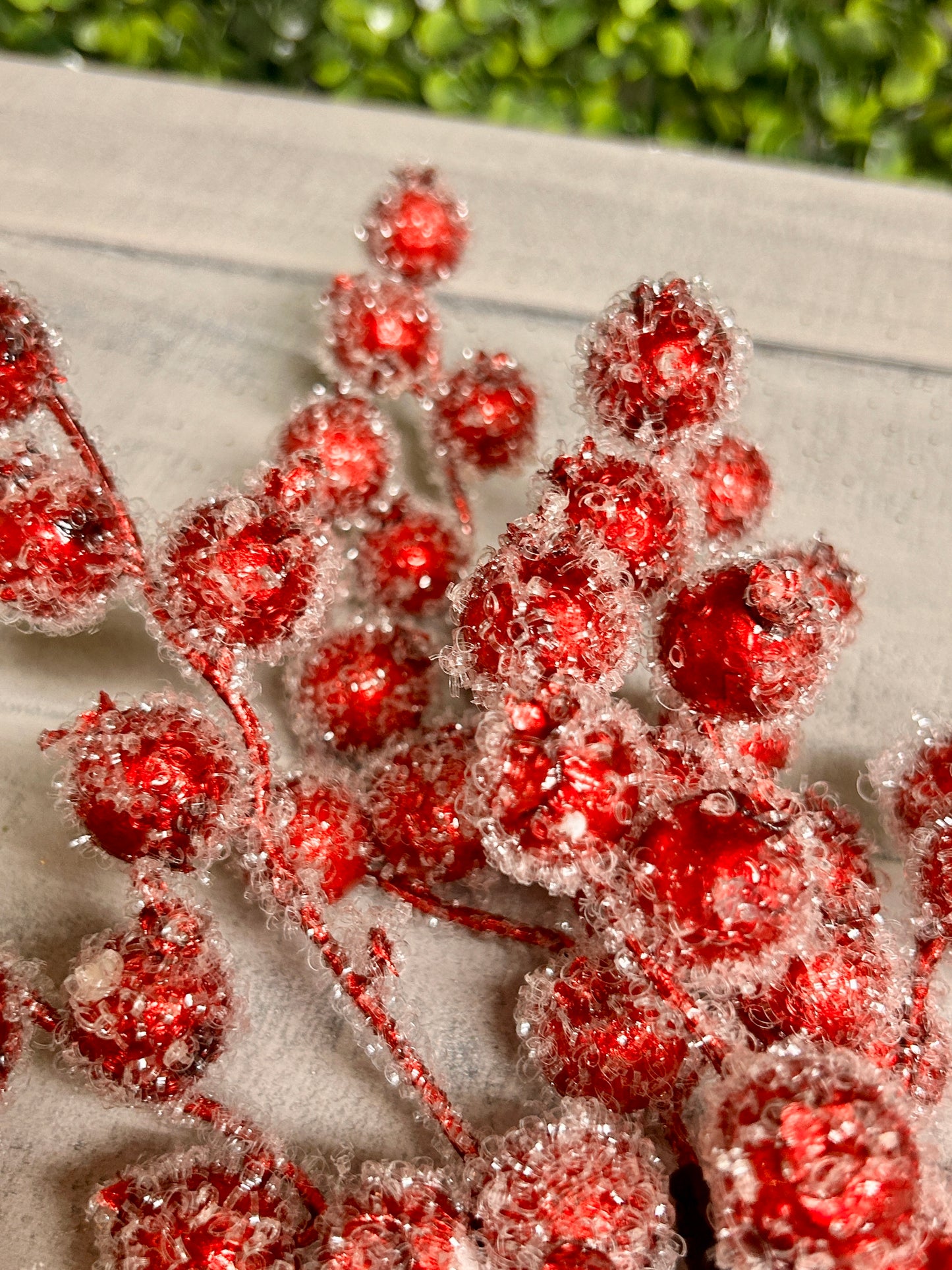 16 Inch Red Ice Berry Pick