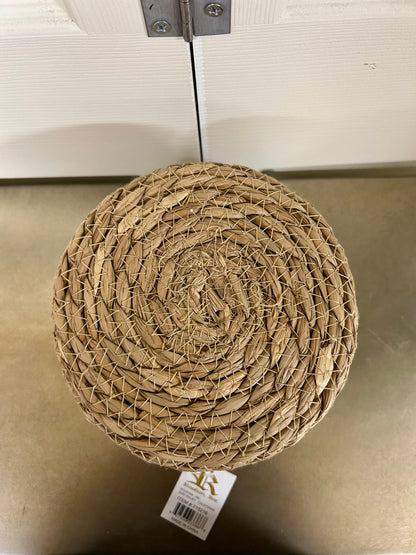 8 Inch Diameter By 6 Inch Height Woven Grass Planter