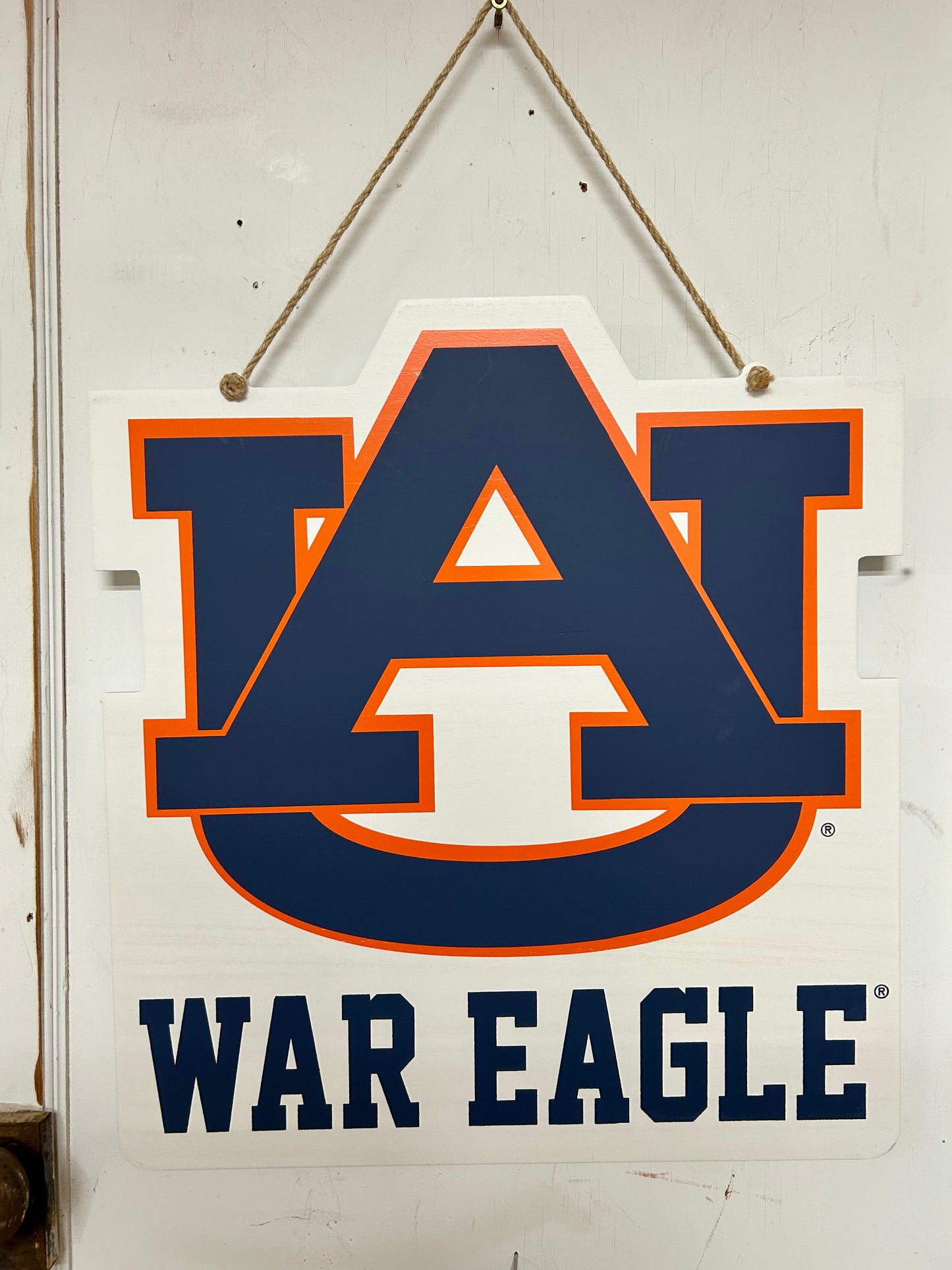 Auburn Logo Wooden Door Hanger