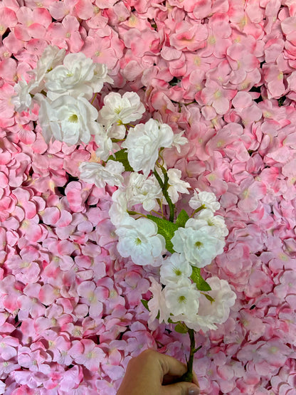 31 Inch White Cherry Blossom Spray