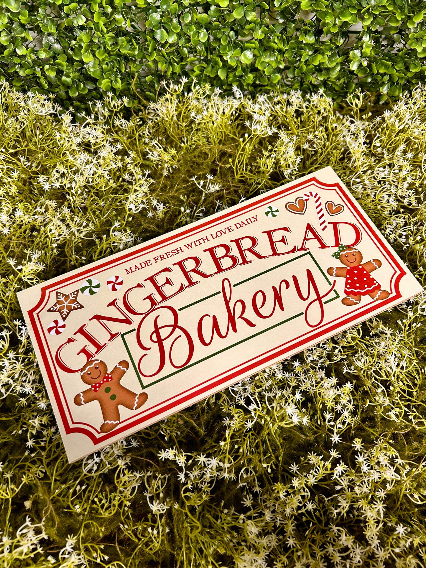 Gingerbread Bakery Wooden Sign