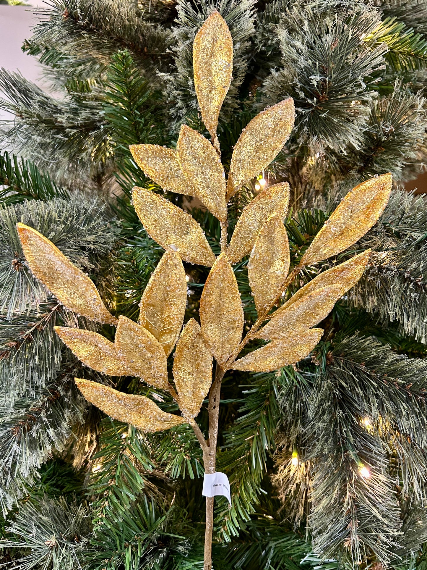 21 Inch Gold Leaf Spray