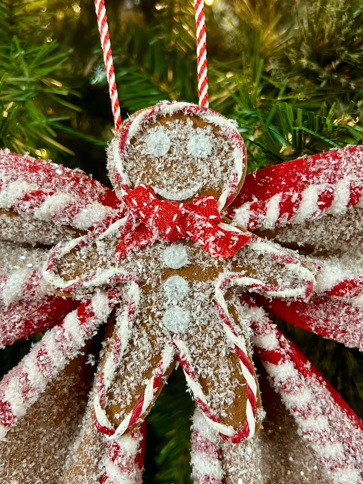 15 Inch Sugar And Spice Gingerbread Bow