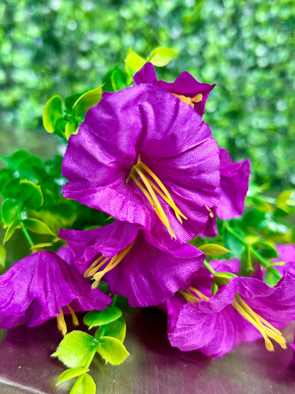 14 Inch Purple Mini Morning Glory Bunch