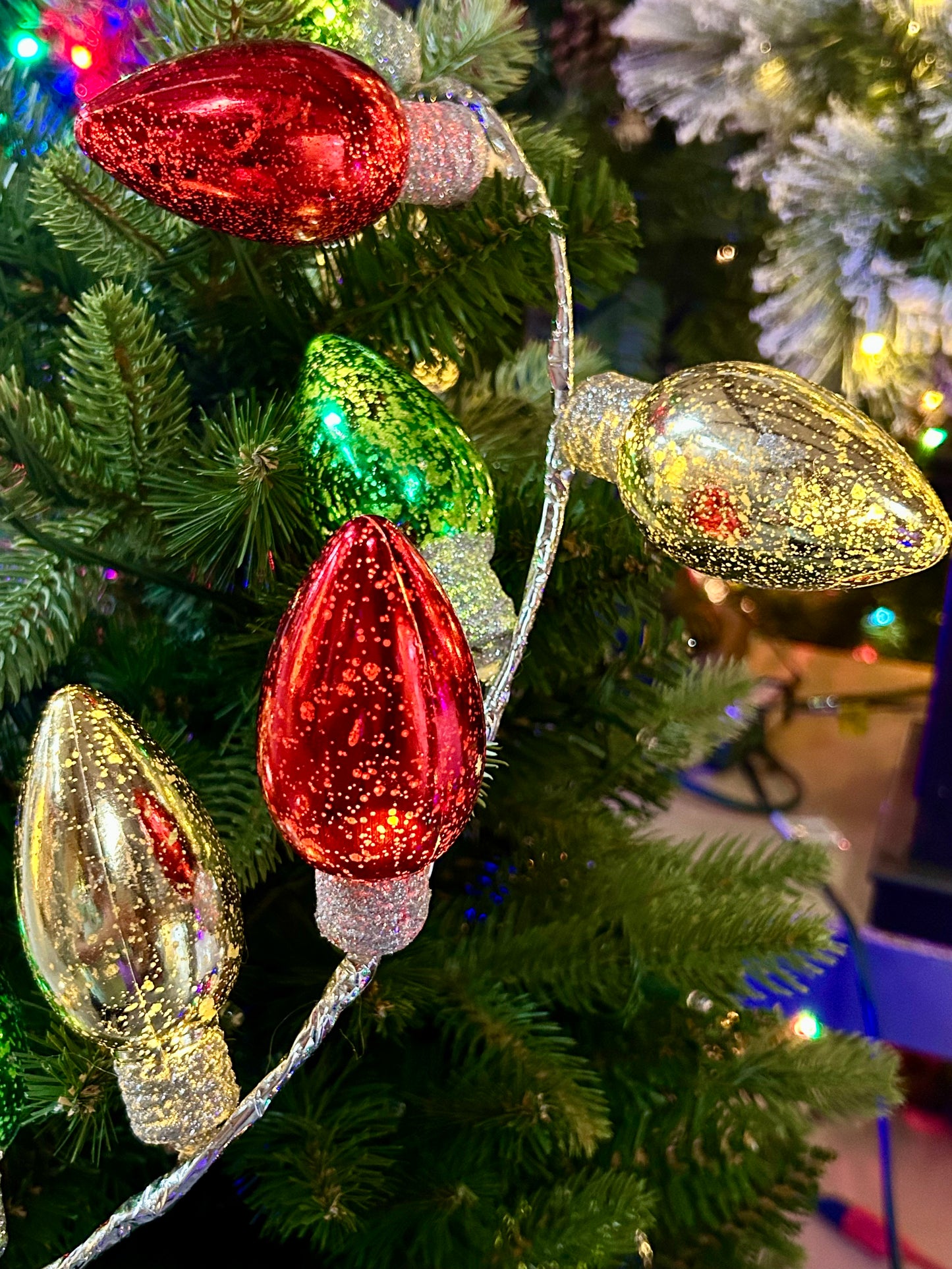 72 Inch Mercury Light Bulb Garland With Timer