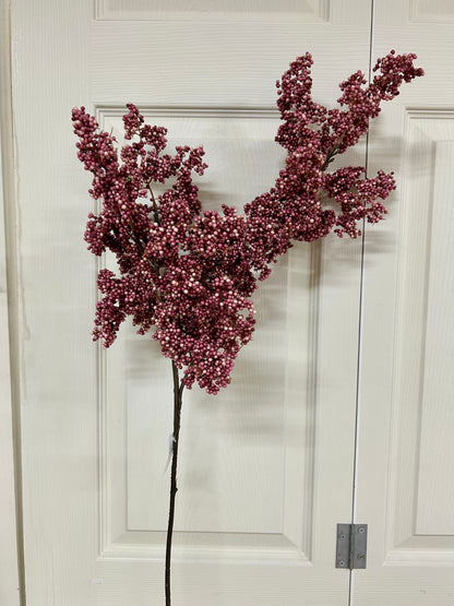 36 Inch Mini Styrofoam Pink Amaranthus Spray