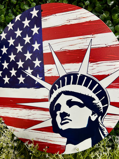 12 Inch Abstract Statue Of Liberty Sign