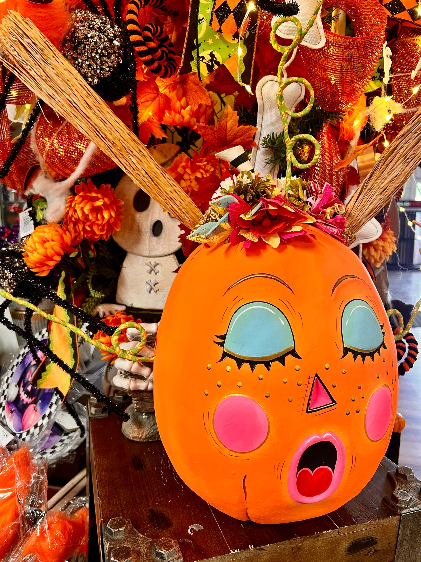 Gossip Gourdy Decorative Pumpkin