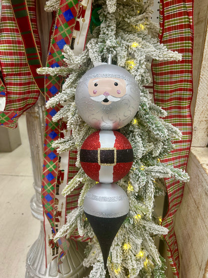 14.5 Inch Santa Finial Ornament