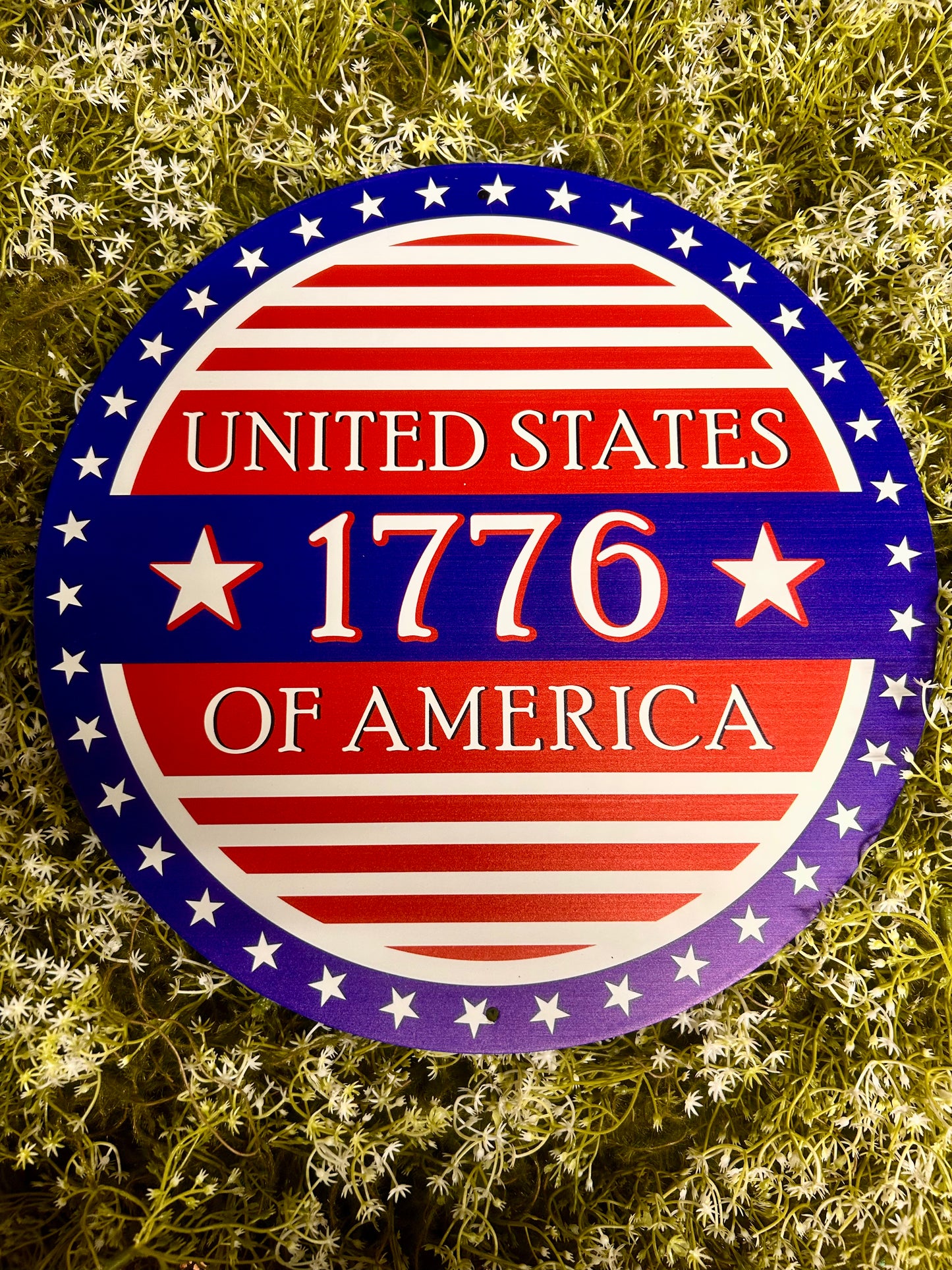 12 Inch United States 1776 Sign