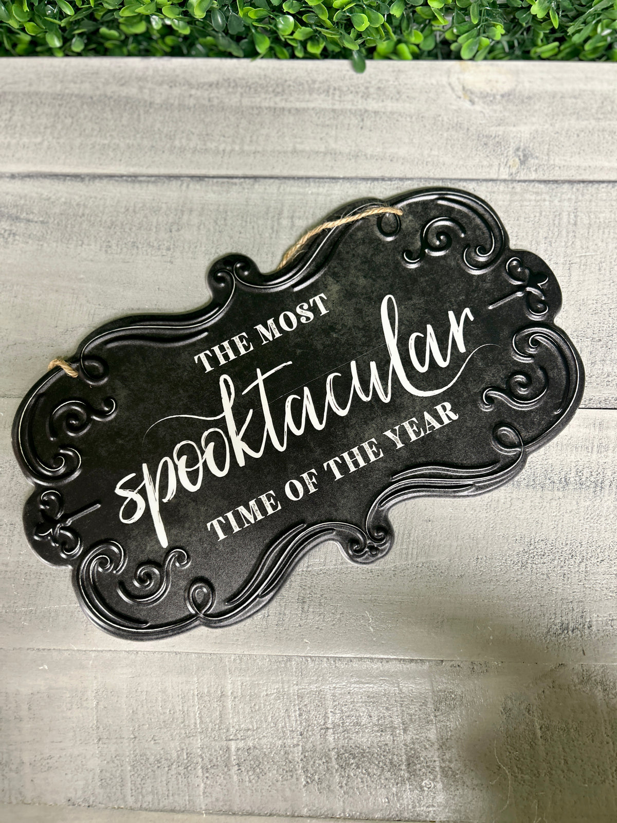 11.5 Inch Spooktacular Time Metal Sign