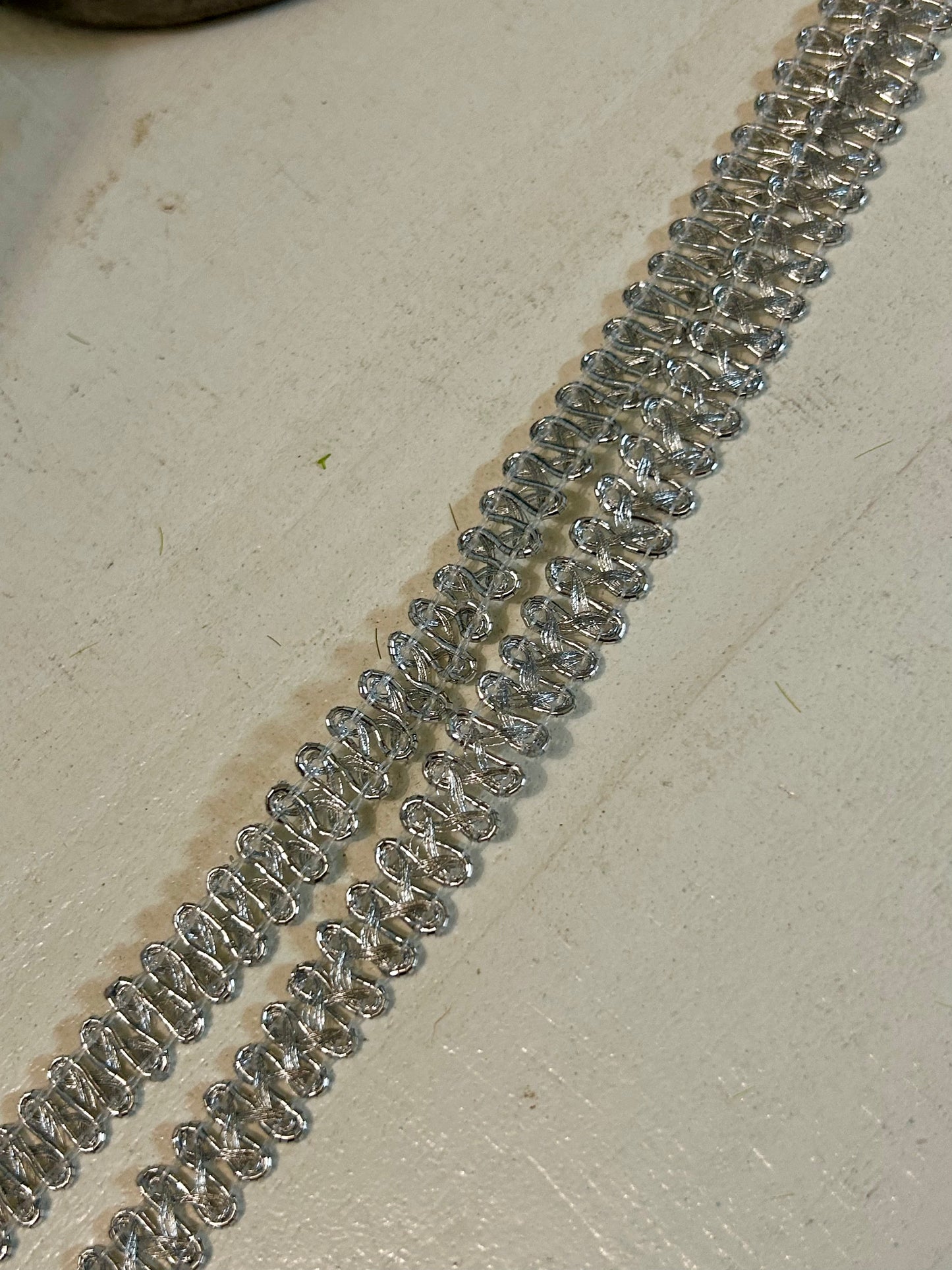 12MM By 15 Yard Silver Trimming