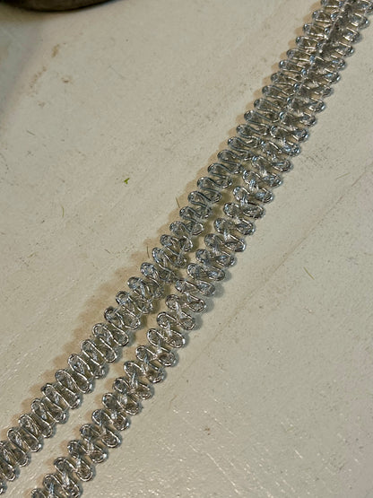 12MM By 15 Yard Silver Trimming
