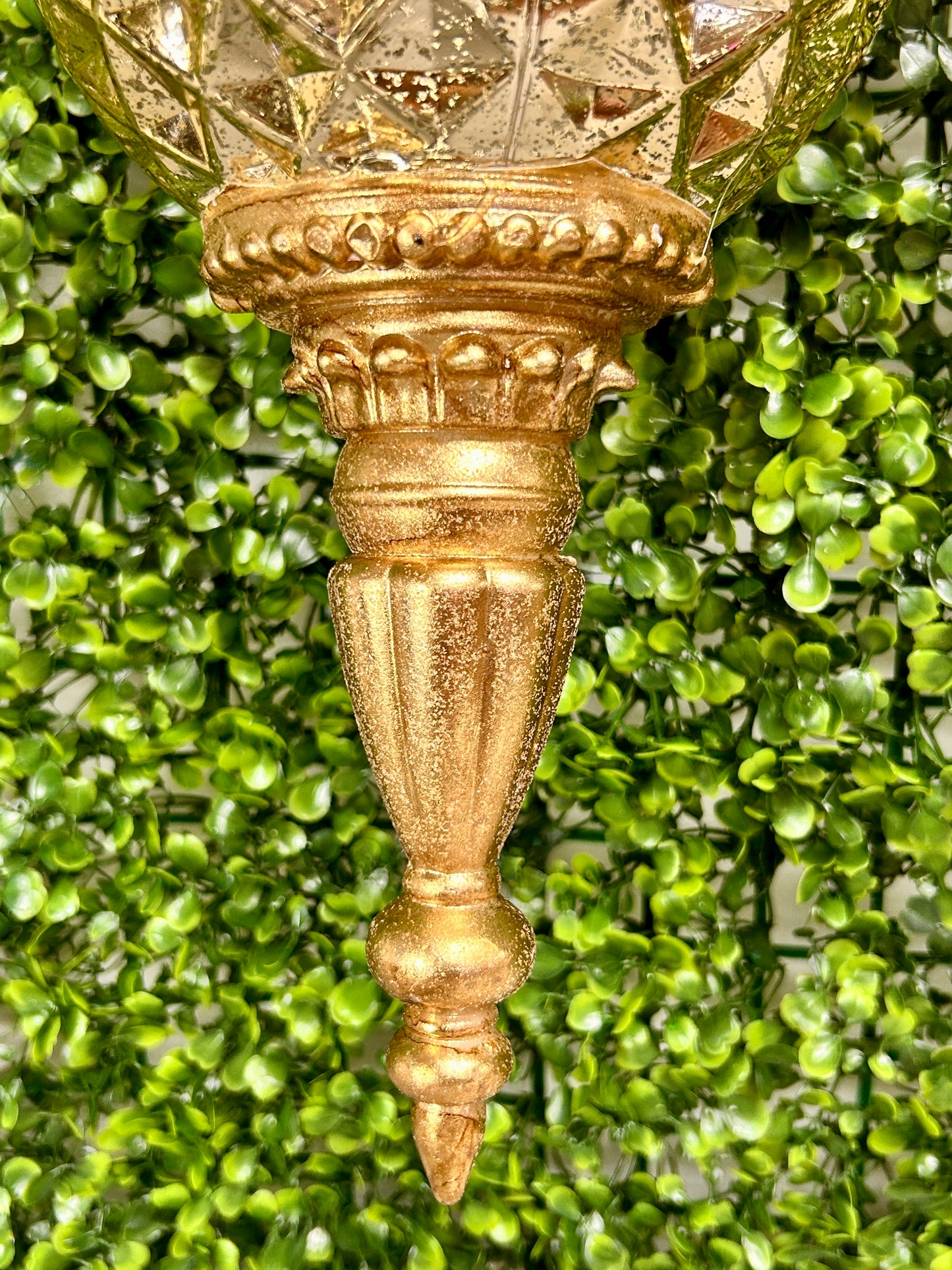 18 Inch Gold Glitter Mercury Finial Ornament