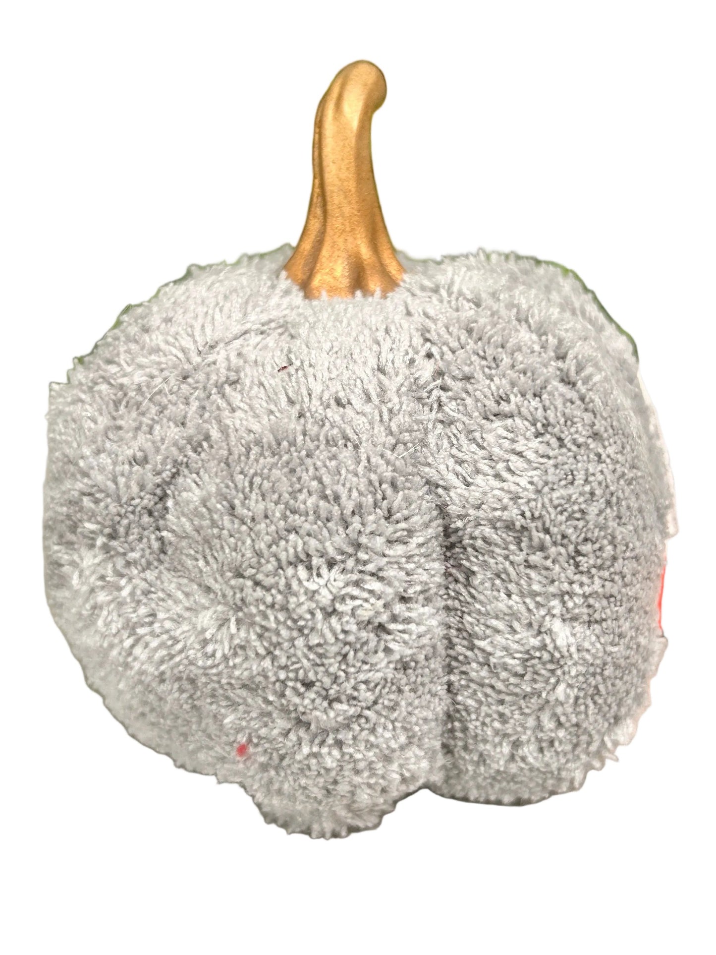 Mini Grey Plush Pumpkin
