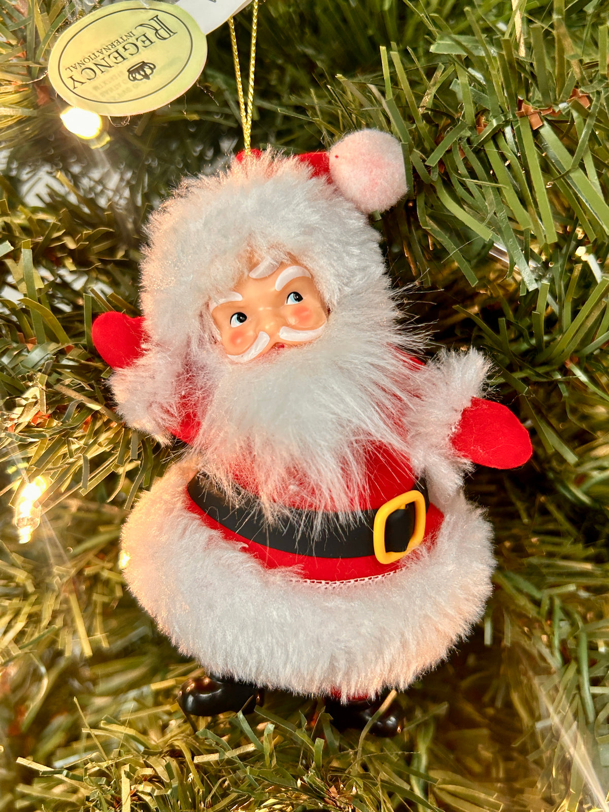 5.5 Inch Red Old Fashioned Santa Ornament